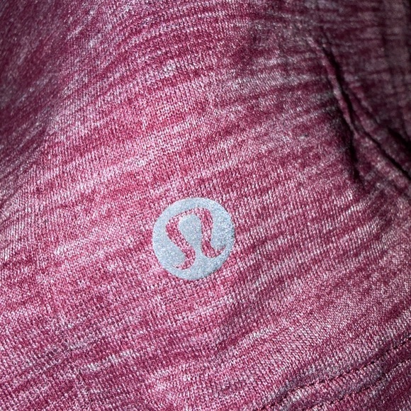 Lululemon Open Back Tank Top Burgundy Heathered Athletic Workout Top size 8 - Picture 3 of 3